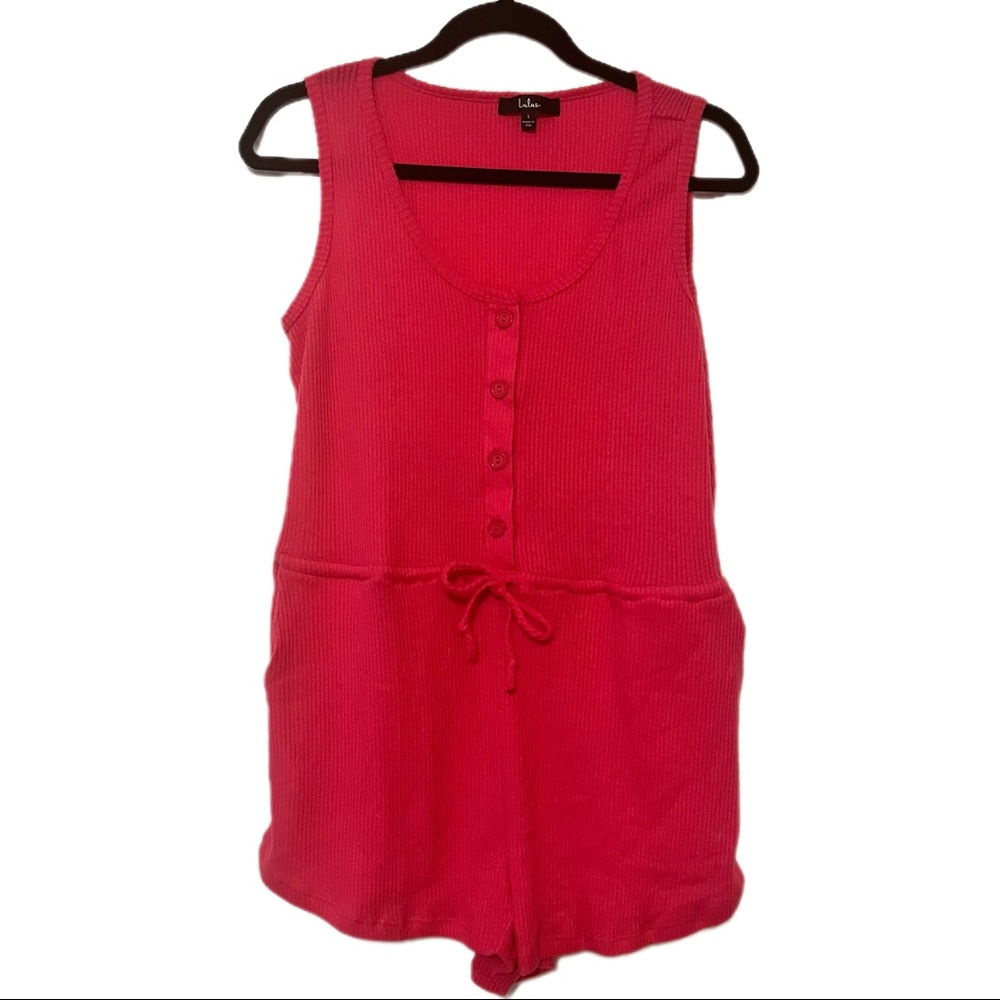 BRAND NEW! Hot Pink Lulus Romper